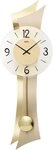 AMS Pendelwanduhr W7427 (Quarzuhr, Holz-/Messinggeh&auml;use,Esszimmer,Wohnzimmer,Made in