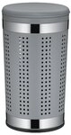 kela W&auml;schebox SEVILLA, &Oslash; 35 cm, Metall, Dunkelgrau, Silbergrau, Deckel mit
