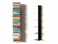 Haseform Wandregal Bücherturm 90 cm (für 1 m Bücher) anthrazit Bücherregal
