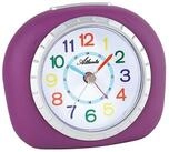 Atlanta Wanduhr Atlanta 1966/8 Quarzwecker, Violett, schleichende Sekunde