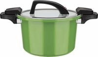 GSW Dampfgartopf Ceramica green, Aluminium (1-tlg), Dampfkochtopf, mehrfache