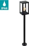 EGLO Stehlampe ALAMONTE 1 Stehlampe, Stahl und Glas, E27, IP44, Au&szlig;enlampe, Lampe,