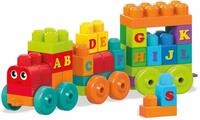 MEGA BLOKS Mega Bloks ABC Lernzug Spielbausteine, (60 St)