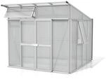 Vitavia Gew&auml;chshaus Aphrodite 7800 HKP 10mm 3 Dachfenster 1 Oberfenster Pultdach