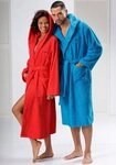 KangaROOS Unisex-Bademantel Cassidy, f&uuml;r Damen & Herren, Standardl&auml;nge &