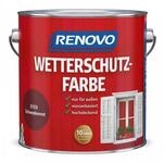 Renovo Wetterschutzfarbe Schwedenrot RAL 3103,