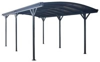 HOME DELUXE Einzelcarport Carport FALO, BxT: 300x505 cm, 240 cm Einfahrtsh&ouml;he,