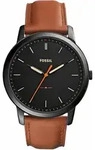 Fossil Quarzuhr MINIMALIST 3H FS5305, Armbanduhr, Herrenuhr, Lederarmband