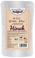 Herzenshund Hirsch mit Quinoa 130 g - 18 St&uuml;ck, Nassfutter f&uuml;r: Hund