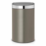 Brabantia M&uuml;lleimer Touch Bin Platinum Stahlmatt 40 L