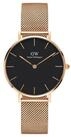Daniel Wellington Quarzuhr Petite Melrose Black