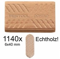 FESTOOL Holzd&uuml;bel Festool D&uuml;bel Buche D 6x40 BU 1140 Stk, Holz