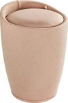WENKO W&auml;schekorb CANDY Hocker mit Waschfach, praktischer 2 in 1 Badesitz - 20...
