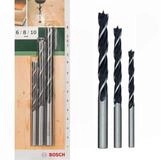 BOSCH Holzbohrer Bosch 3tlg. D&uuml;bel Holzbohrer-Set zylindrisch Bohrer-&Oslash; 6/8/10...