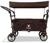 FUXLIFE Bollerwagen CT-700, faltbar, mit Bremsen, gepolsterter Innenraum