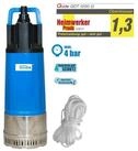 G&uuml;de Tauchpumpe GDT 1200 I, 1200 W, F&ouml;rdervolumen 6000 l/h, 40 m max....