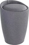 WENKO W&auml;schekorb CANDY Hocker mit Waschfach, praktischer 2 in 1 Badesitz - 20...