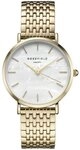 ROSEFIELD Quarzuhr ROSEFIELD Damenuhr Upper East Side 33mm Goldfarben
