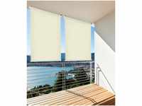Home & Garden Sonnenschutz Aussenrollo Sichtschutz Balkon creme 140x230cm...