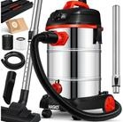 MASKO Industriesauger, 1800 W, Industriestaubsauger Staubsauger Nass Trocken...