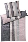 JOOP! Bettw&auml;sche Cornflower Stripes, 100% Baumwolle in samtweicher Mako Satin