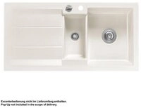 Systemceram K&uuml;chensp&uuml;le KeraDomo GENEA 100 Handbedienung Magnolie, 100/510 cm