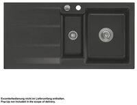 Systemceram K&uuml;chensp&uuml;le KeraDomo GENEA 100 Handbedienung Schiefer, 100/510 cm