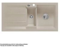 Systemceram K&uuml;chensp&uuml;le KeraDomo GENEA 100 Handbedienung Fango, 100/510 cm
