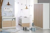 roba&reg; Babyzimmer-Komplettset Gabriella 3-teilig - Aus Holz - Bicolor - Wei&szlig; &