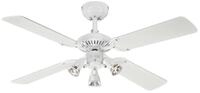 Westinghouse Deckenventilator Deckenventilator Princess Euro Wei&szlig; 105 cm mit