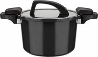 GSW Dampfgartopf Gourmet Nero, &Oslash; 24 cm, Fassungsverm&ouml;gen 6 Liter, Aluminium