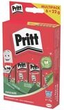 PRITT Klebestift Stick, (6-tlg), 6x 22 g, mit Verschlusskappe