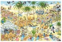 Jumbo Spiele Puzzle Jumbo Jan van Haasteren Die Oase 1500 Teile Puzzle (19059),