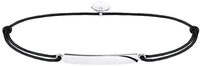 THOMAS SABO Armband LS012-173-11, Nylon, Schwarz, Sterling Silber, Gravierbar