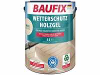 Baufix Holzschutzlasur Wetterschutz-Holzgel, wetterbeständig, UV beständig,