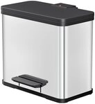 Hailo M&uuml;lleimer &Ouml;ko duo Plus L, 26 l, Stahlblech o. Edelstahl, Kunststoff