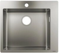 hansgrohe Edelstahlsp&uuml;le hansgrohe 450 S711-F450, Edelstahl, 55/50 cm