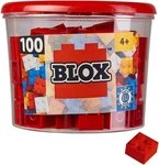 SIMBA Simba Konstruktionsspielzeug Blox 100 Teile 4er rot 104114111...