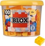 Simba 104114110 - Blox, 100 gelbe Bausteine Konstruktions-Spielset