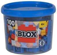 Androni Androni Bausteine Blox 100 blaue 4er Steine in Dose Spielbausteine