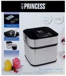 PRINCESS Eismaschine Princess 282605 Eismaschine 1,5L Edelstahl