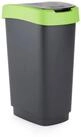 ROTHO M&uuml;lleimer TWIST Abfalleimer 50l - 2-in-1 Deckel - ideal zur M&uuml;lltrennung