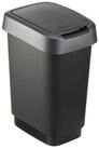 ROTHO M&uuml;lleimer Rotho Swingeimer 10L Twist schwarz