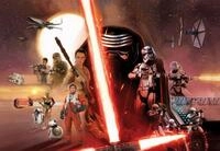 Komar Fototapete STAR WARS EP7 Collage - Gr&ouml;&szlig;e 368 x 254 cm, glatt, bedruckt,