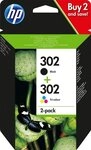 HP HP original Druckerpatrone 302 Combo Black + C/Y/M Tintenpatrone (Spar-Set, 3