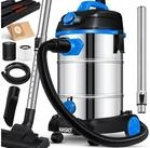 MASKO Industriesauger, 1800 W, Industriestaubsauger Staubsauger Nass Trocken...