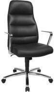 TOPSTAR B&uuml;rostuhl Chefsessel Chairman&reg; 70, NC79R A80 schwarz, chrom Leder