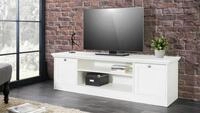 Finori Lowboard TV-Board Landwood 2 t&uuml;rig in wei&szlig; Landhausstil 160 cm