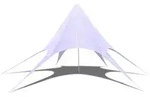 vidaXL Partyzelt Gartenpavillon Hexagon Stern 14m