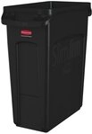 Rubbermaid M&uuml;lltrennsystem Rubbermaid Slim Jim&reg; mit Bel&uuml;ftungskan&auml;len, 61 l,